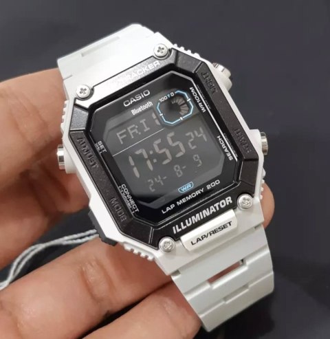 Casio ZEGAREK MĘSKI CASIO Digital Moonphase WS-B1000-8BVDF + BOX