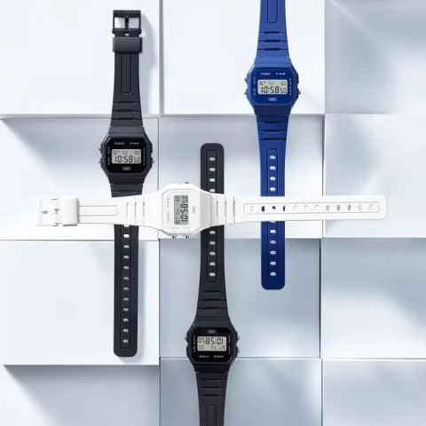 Casio ZEGAREK MĘSKI CASIO F-91WB-1ADF + BOX