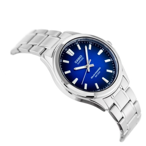 Casio ZEGAREK MĘSKI CASIO MTS-RS100D-2A SZAFIR SOLAR + BOX