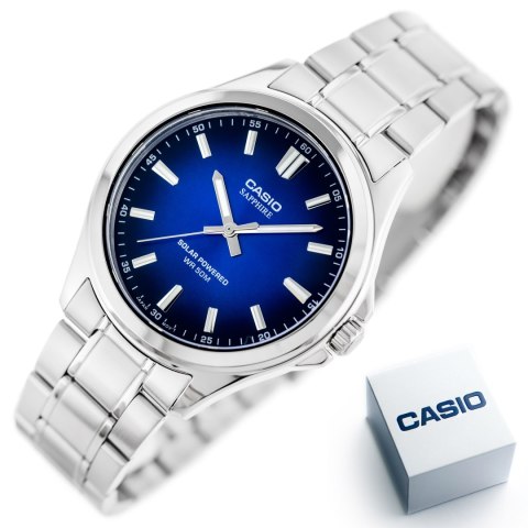 Casio ZEGAREK MĘSKI CASIO MTS-RS100D-2A SZAFIR SOLAR + BOX