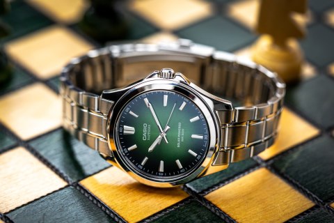 Casio ZEGAREK MĘSKI CASIO MTS-RS100D-3A SZAFIR SOLAR + BOX