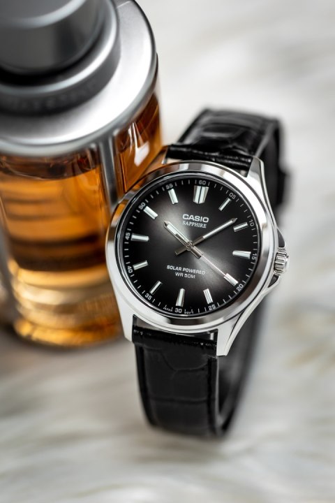 Casio ZEGAREK MĘSKI CASIO MTS-RS100L-1A SZAFIR SOLAR + BOX