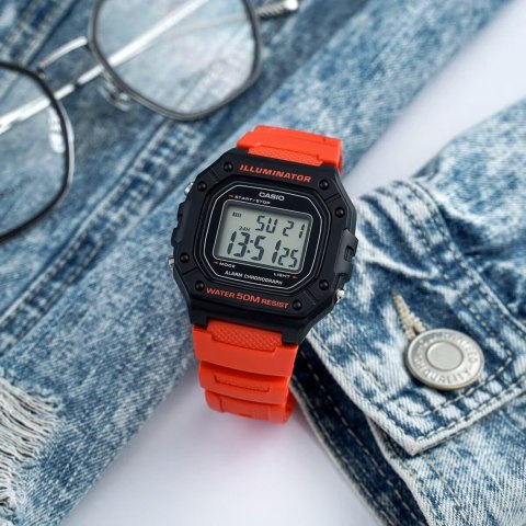 Casio ZEGAREK MĘSKI CASIO W-218H-4B + BOX