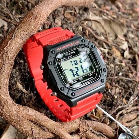 Casio ZEGAREK MĘSKI CASIO W-218H-4B + BOX