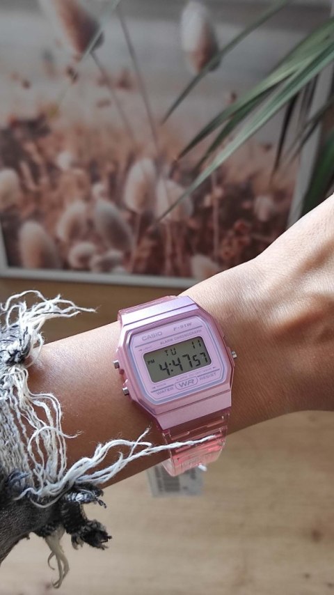 Casio Zegarek Damski Casio Retro Vintage F-91WS-4 (zd648a) + BOX