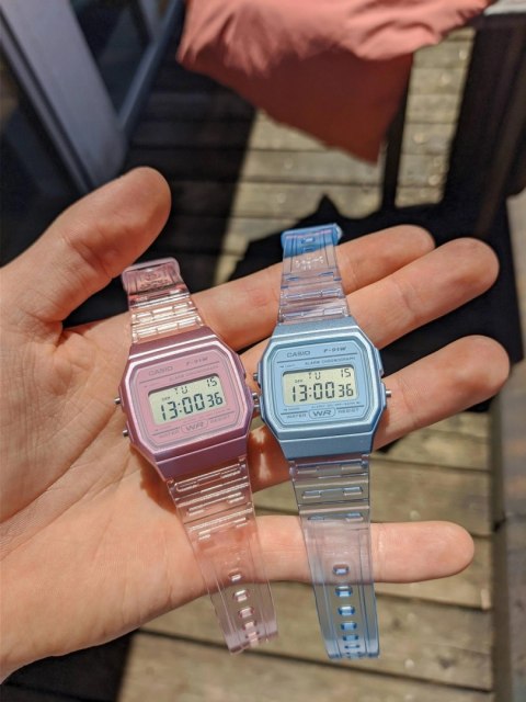 Casio Zegarek Damski Casio Retro Vintage F-91WS-4 (zd648a) + BOX
