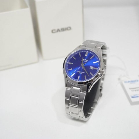 Casio Zegarek Męski Casio MTS-115D-2A1 + BOX (zd292a) SZAFIR