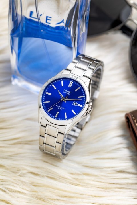 Casio Zegarek Męski Casio MTS-115D-2A1 + BOX (zd292a) SZAFIR