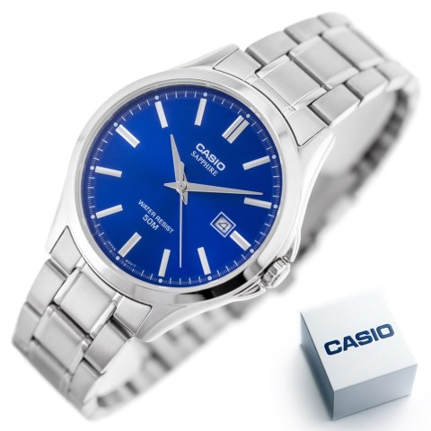 Casio Zegarek Męski Casio MTS-115D-2A1 + BOX (zd292a) SZAFIR