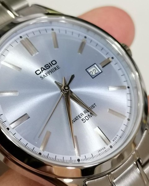 Casio Zegarek Męski Casio MTS-115D-2A2V + BOX (zd292b) SZAFIR