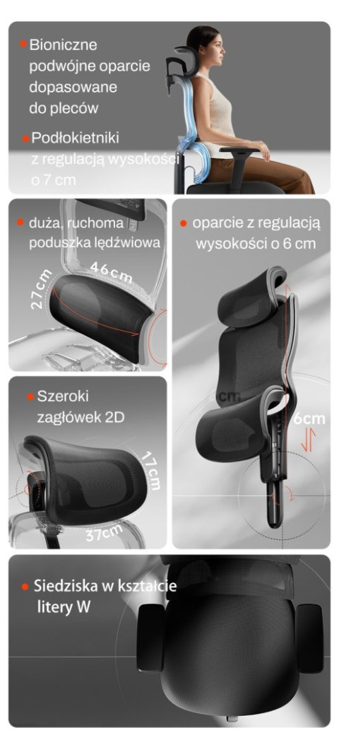 Fotel biurowy ergonomiczny ANGEL kreOn