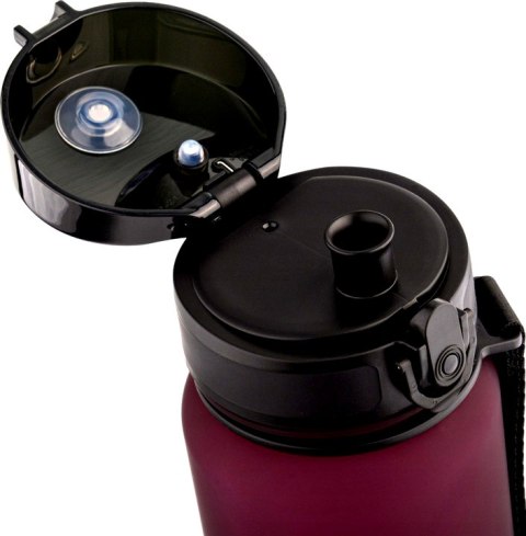 Bidon sportowy Meteor 650 ml bordowy