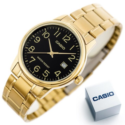 Casio ZEGAREK MĘSKI CASIO MTP-V002G-1B (zd103a) + BOX