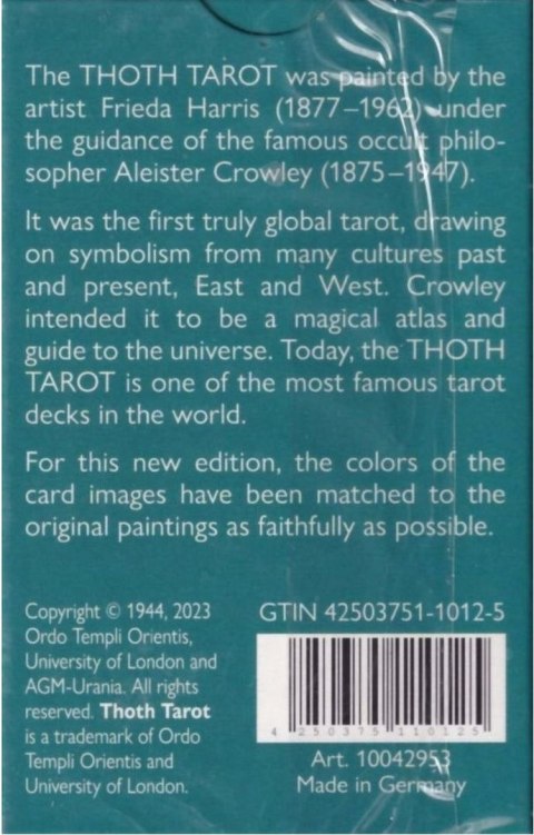 Cartamundi: Tarot - Crowley Tarot Pocket GB New Edition Cartamundi