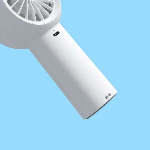 Mini wiatrak wentylator przenośny USB-C 4000mAh - biały