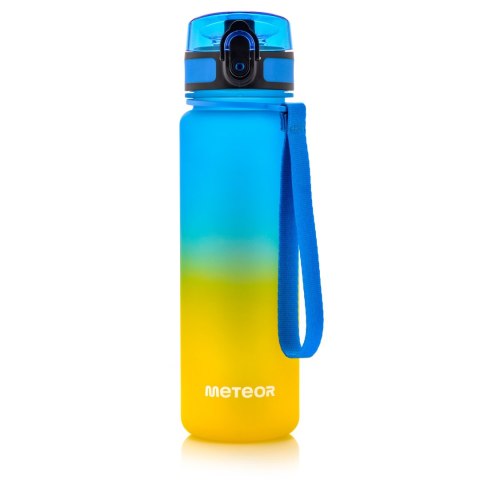 Bidon sportowy Meteor 500 ml niebieski/żółty