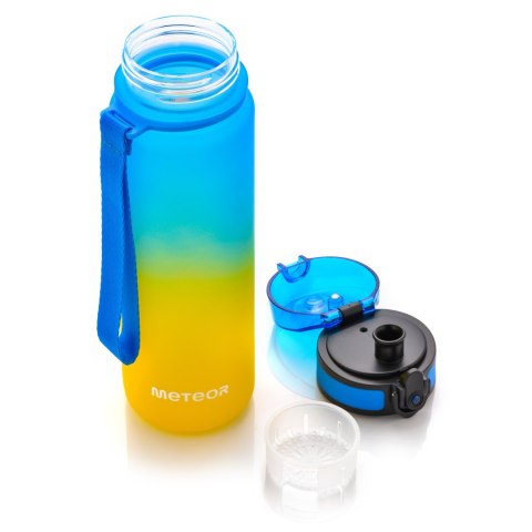 Bidon sportowy Meteor 500 ml niebieski/żółty
