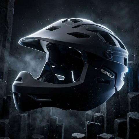 Kask rowerowy full-face Meteor Hydra M 55-58 cm czarny