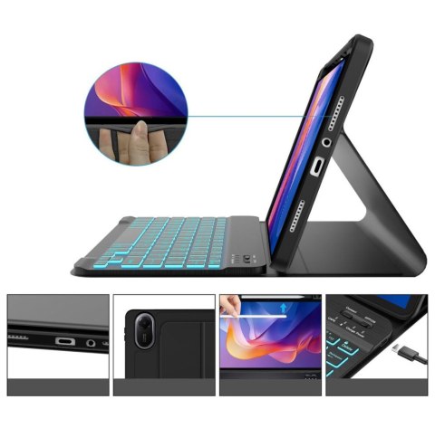 Etui pokrowiec z klawiaturą na Xiaomi Redmi Pad 2 11.0 - czarny