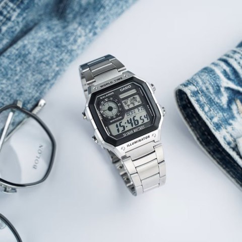 Casio ZEGAREK MĘSKI CASIO AE-1200WHD-1A (zd159a) + BOX