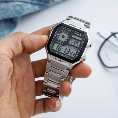 Casio ZEGAREK MĘSKI CASIO AE-1200WHD-1A (zd159a) + BOX