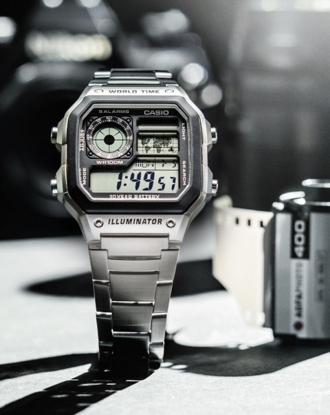 Casio ZEGAREK MĘSKI CASIO AE-1200WHD-1A (zd159a) + BOX
