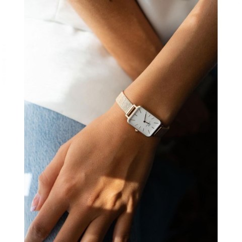 Daniel Wellington ZEGAREK DAMSKI DANIEL WELLINGTON Quadro Pressed Evergold 20mm DW00100556 + BOX (zw520a)