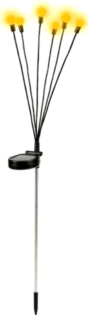 LAMPA SOLARNA TAŃCZĄCE NA WIETRZE KULECZKI BIAŁE 6 LED 72CM