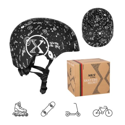 MT311 KASK CZARNY L(58-61CM) NILS EXTREME