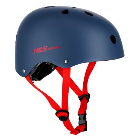 MTW001-1 KASK SZARO-CZERWONY ROZM. S(52-56CM) NILS EXTREME