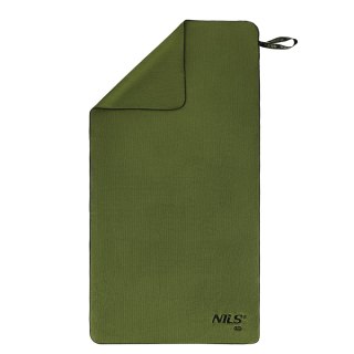 NCR15 RĘCZNIK Z MIKROFIBRY WOJSKOWY KHAKI 120x60 cm NILS CAMP