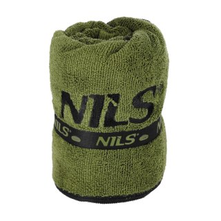 NCR15 RĘCZNIK Z MIKROFIBRY WOJSKOWY KHAKI 120x60 cm NILS CAMP