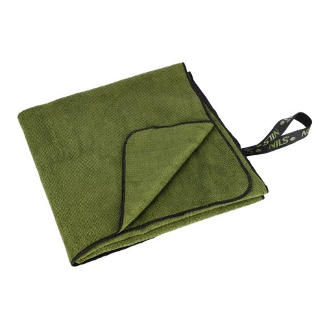 NCR15 RĘCZNIK Z MIKROFIBRY WOJSKOWY KHAKI 120x60 cm NILS CAMP