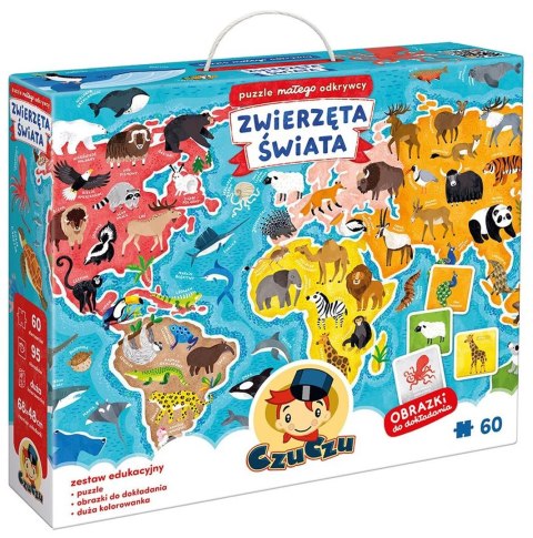 CzuCzu - Puzzle Małego odkrywcy Zwierzęta świata CzuCzu