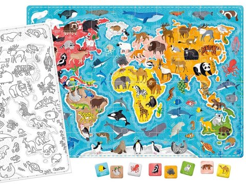 CzuCzu - Puzzle Małego odkrywcy Zwierzęta świata CzuCzu
