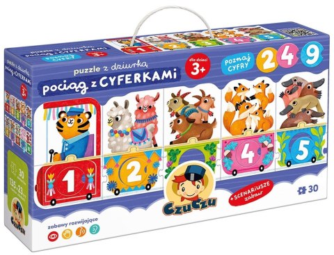 CzuCzu - Puzzle z dziurką Pociąg z cyferkami CzuCzu