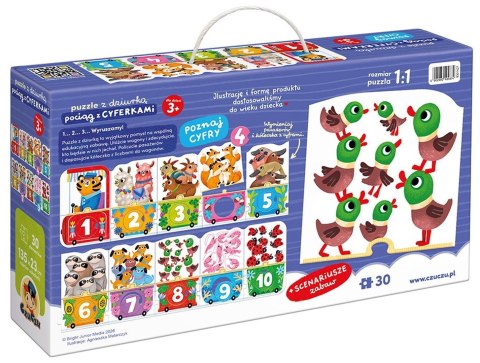 CzuCzu - Puzzle z dziurką Pociąg z cyferkami CzuCzu