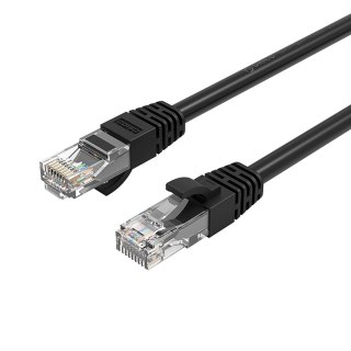 Kabel sieciowy Ethernet CAT6 1000Mbps RJ45 internetowy LAN okrągły 40 m - czarny
