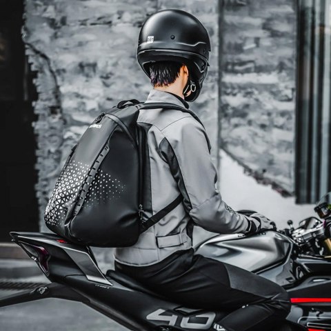 Plecak na kask z uchwytem 14.5 l - czarny