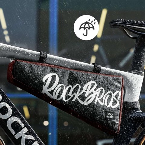 Torba rowerowa na ramę trójkątna XL 1.9 l - czarno czerwona