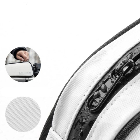 Torba rowerowa na ramę wodoodporna 0.7 l - biała