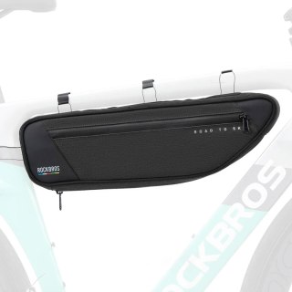 Torba rowerowa pod ramę wodoodporna 2 l - czarna