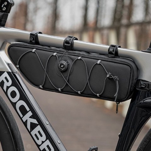 Torba rowerowa pod ramę wodoodporna 2 l - czarna