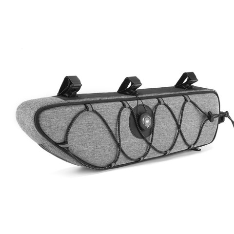 Torba rowerowa pod ramę wodoodporna 2 l - szara