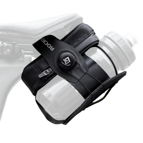 Torba rowerowa podsiodłowa 0.2 l z uchwytem na bidon 0.6 l - czarna
