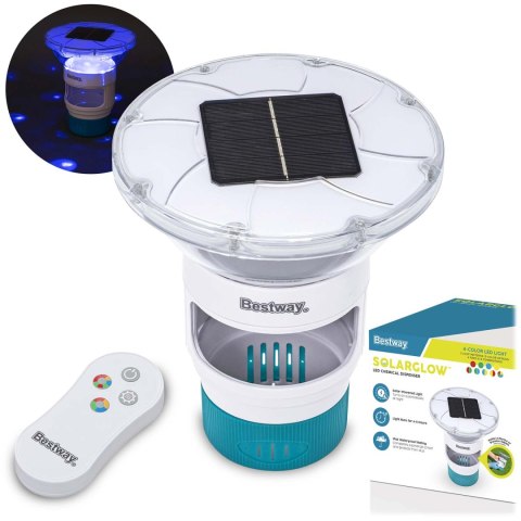 Dozownik chloru do basenu pływak lampka LED Bestway 58943