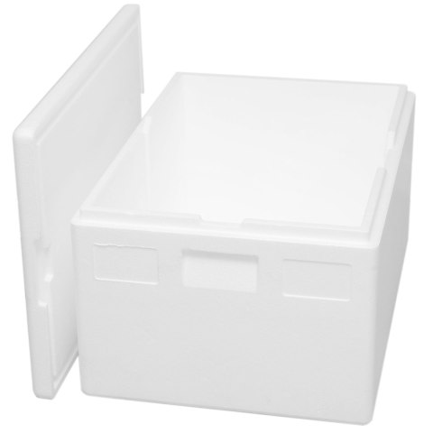 Termobox pudełko termiczne styropianowe z pokrywką atest PZH 685x485x365mm 80L