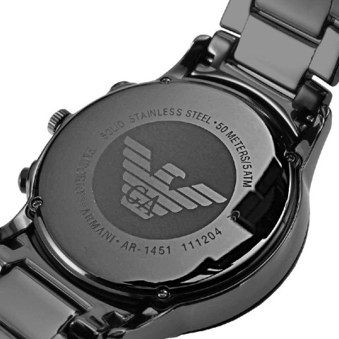 Emporio Armani ZEGAREK MĘSKI EMPORIO ARMANI AR1451 - CERAMICA + BOX