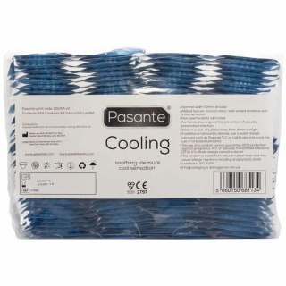 Prezerwatywy Pasante Cooling prążkowane chłodzące 144 szt