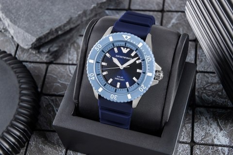 EMPORIO ARMANI Zegarek Męski EMPORIO ARMANI World Explorer Solar AR11785 + BOX